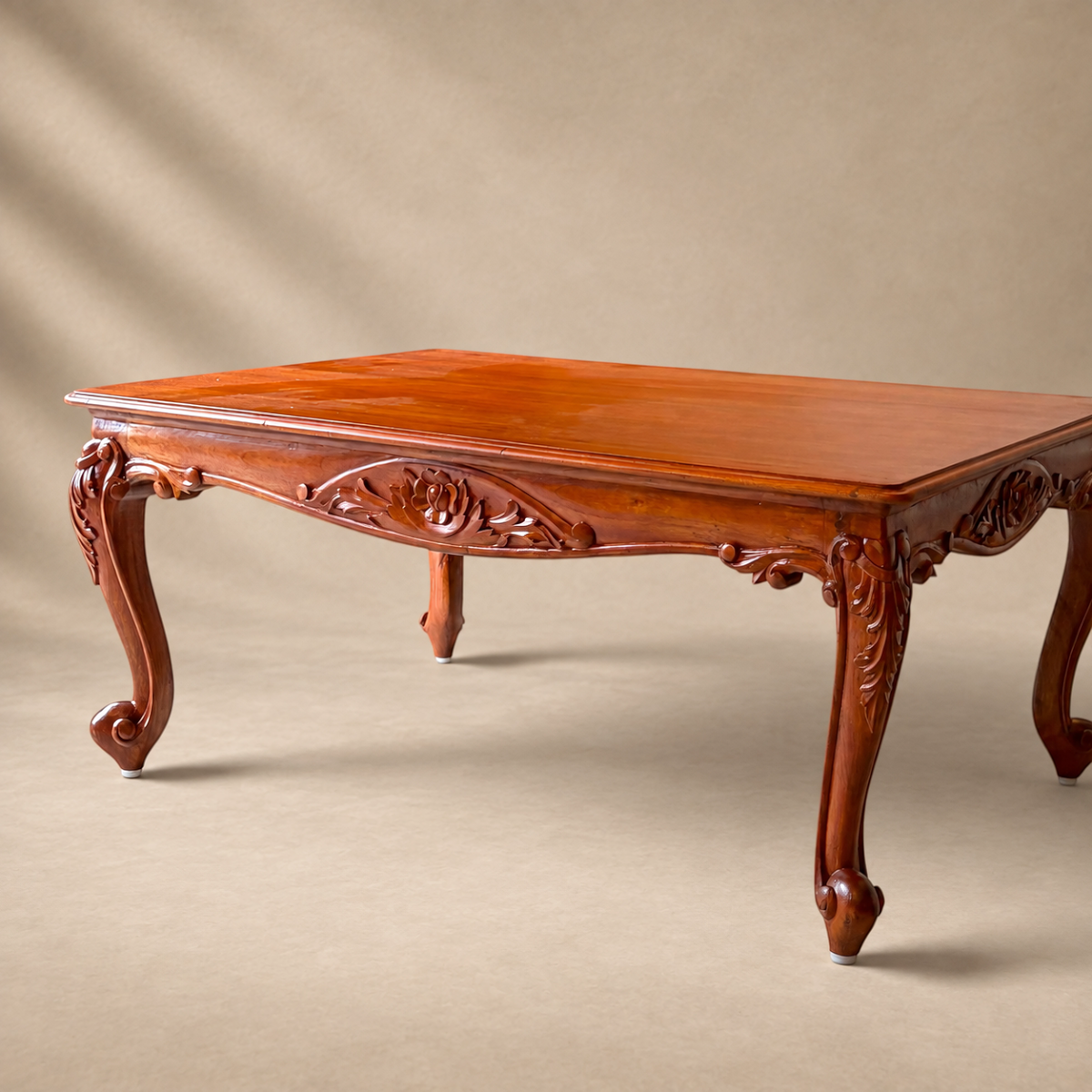 Floral Motif Carved Centre Table