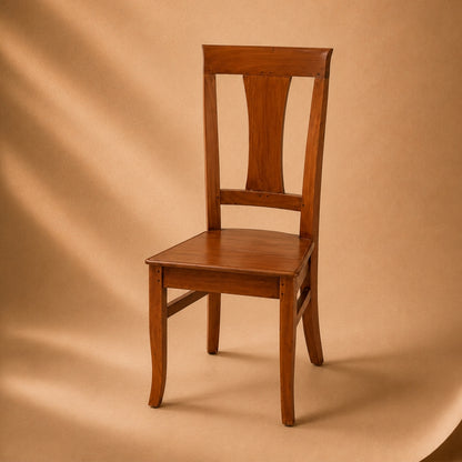 Solid Wood Splat-Back Dining Chair