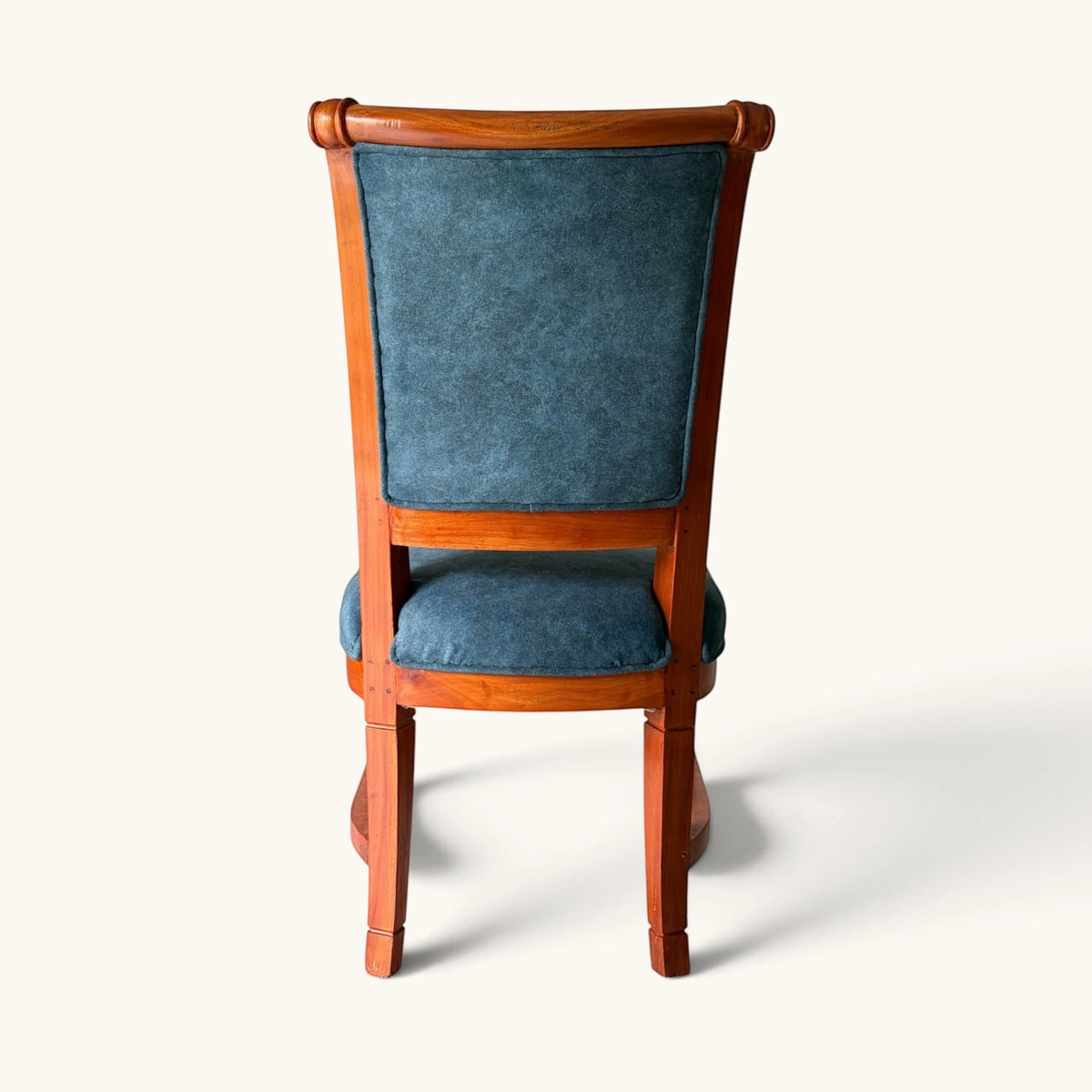 Upholstered Wooden Dining & Accent Chair in Royal Blue