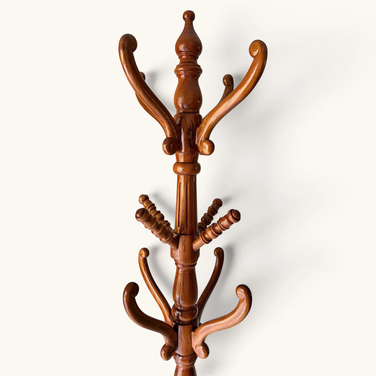 Carved Wood Coat Stand