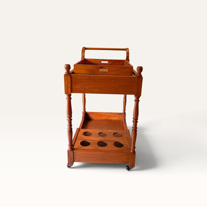 Bar Trolley with Bottle Holders