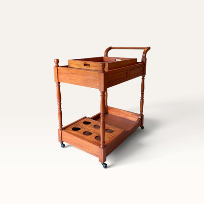 Bar Trolley with Bottle Holders