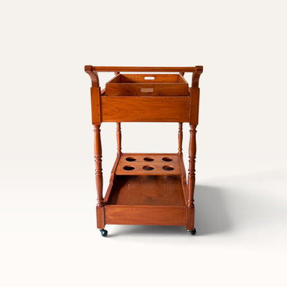 Bar Trolley with Bottle Holders