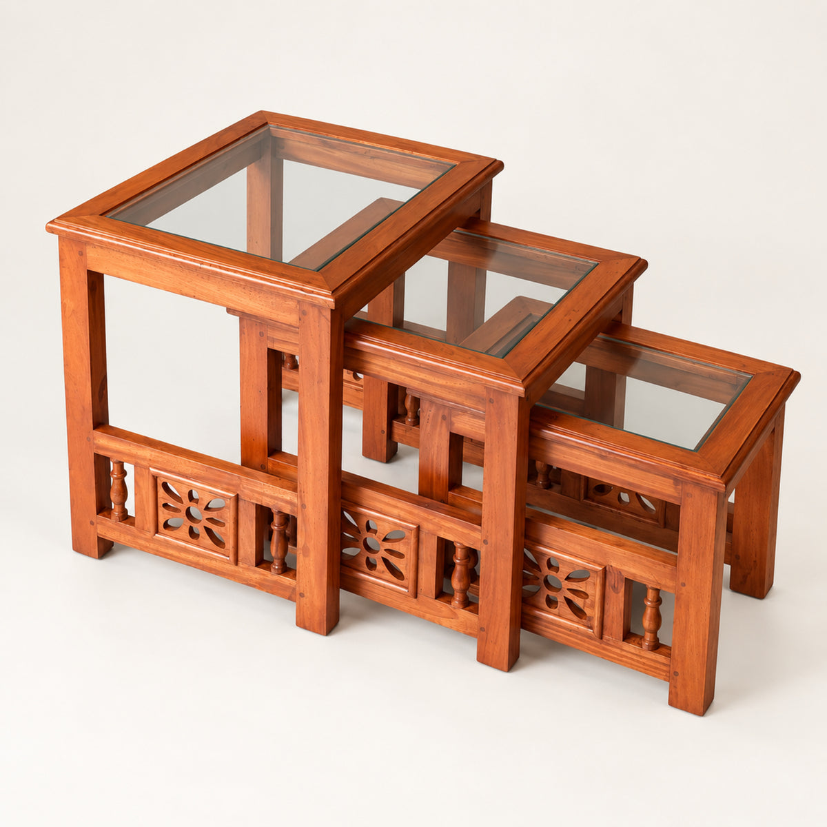 Glass-Top Nesting Tables
