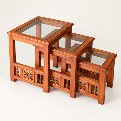Glass-Top Nesting Tables