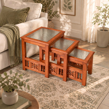 Glass-Top Nesting Tables