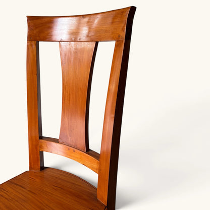 Solid Wood Splat-Back Dining Chair