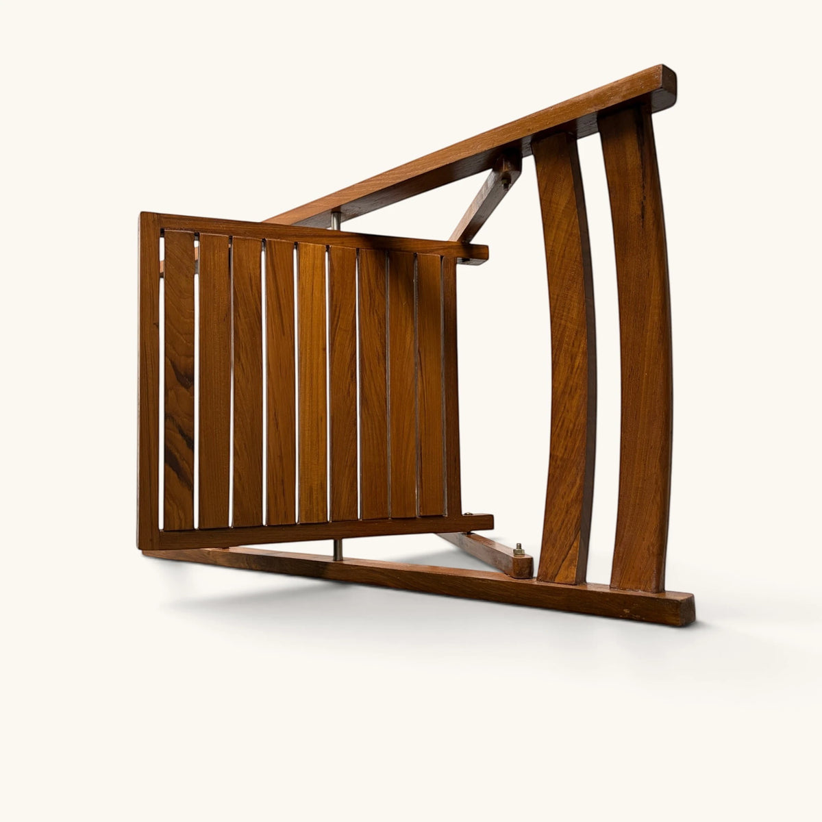 Solid Wood Slatted Folding Chair