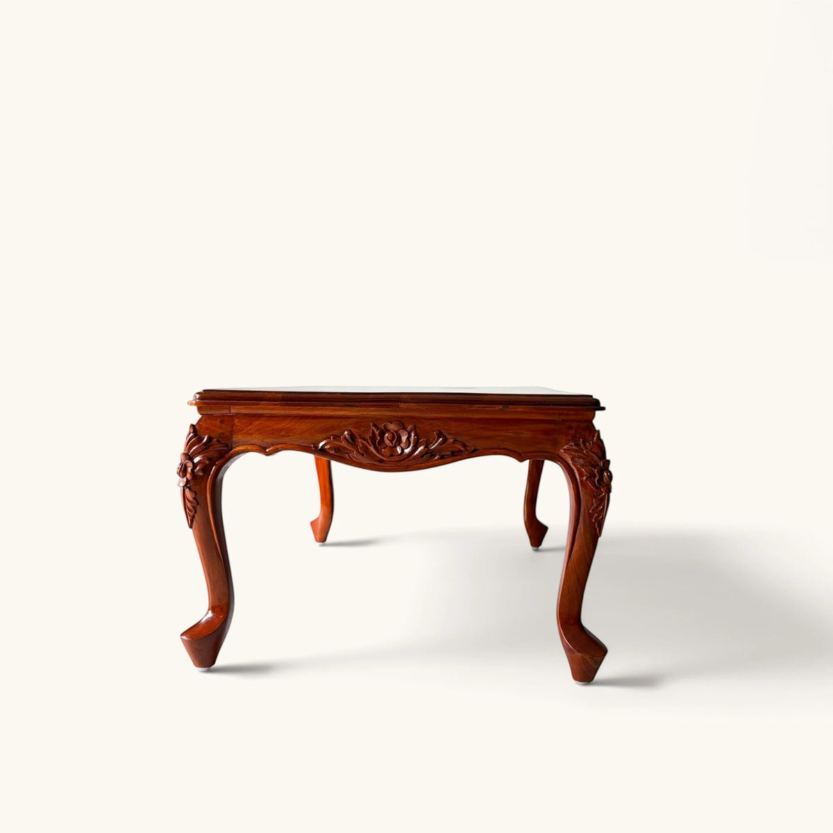 Carved Wood Sofa Centre Table