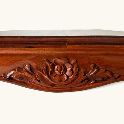 Carved Wood Sofa Centre Table