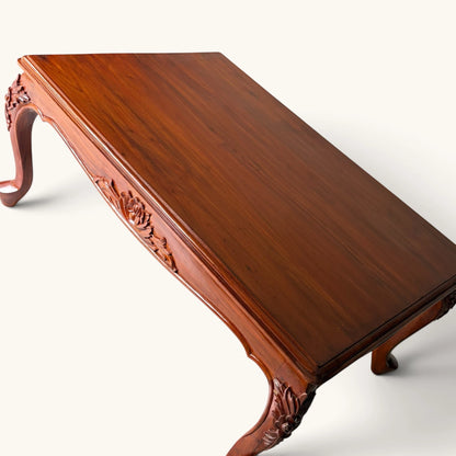 Carved Wood Sofa Centre Table