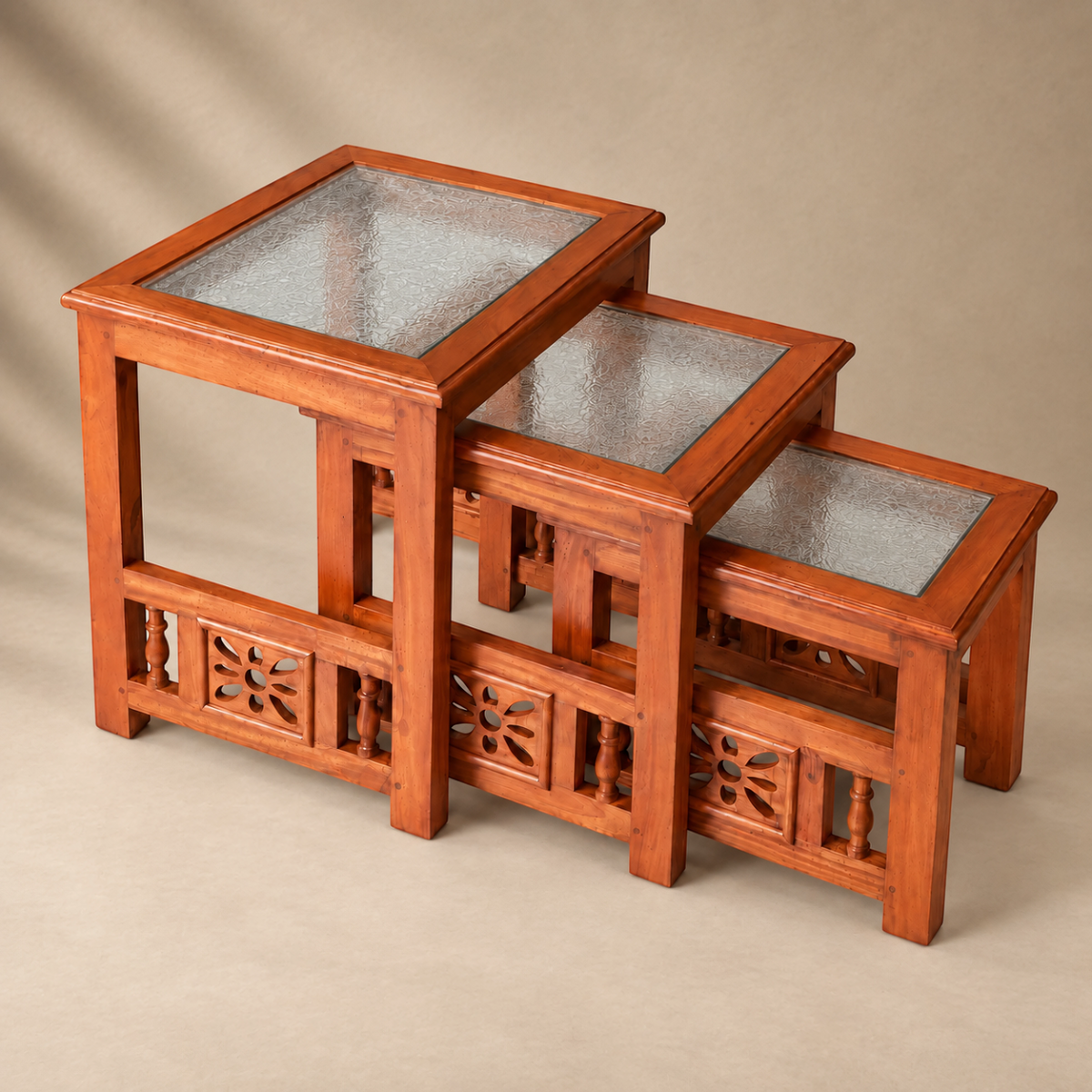 Glass-Top Nesting Tables